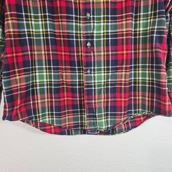 Pendleton Oceanside Plaid Button Up Shirt Long Sleeve Men Large Cotton Madras - Picture 3 of 13